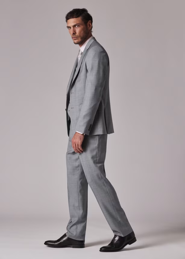 Fashion Men's 3 Pieces Flat Notch Lapel Tuxedos For Party (Blazer+vest+Pants) mens event wear