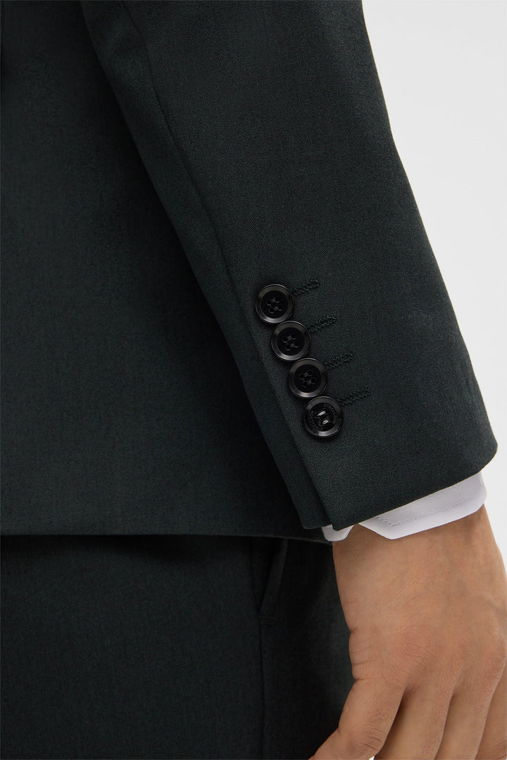 Fashion Men's 3 Pieces Flat Notch Lapel Tuxedos For Party (Blazer+vest+Pants) mens event wear