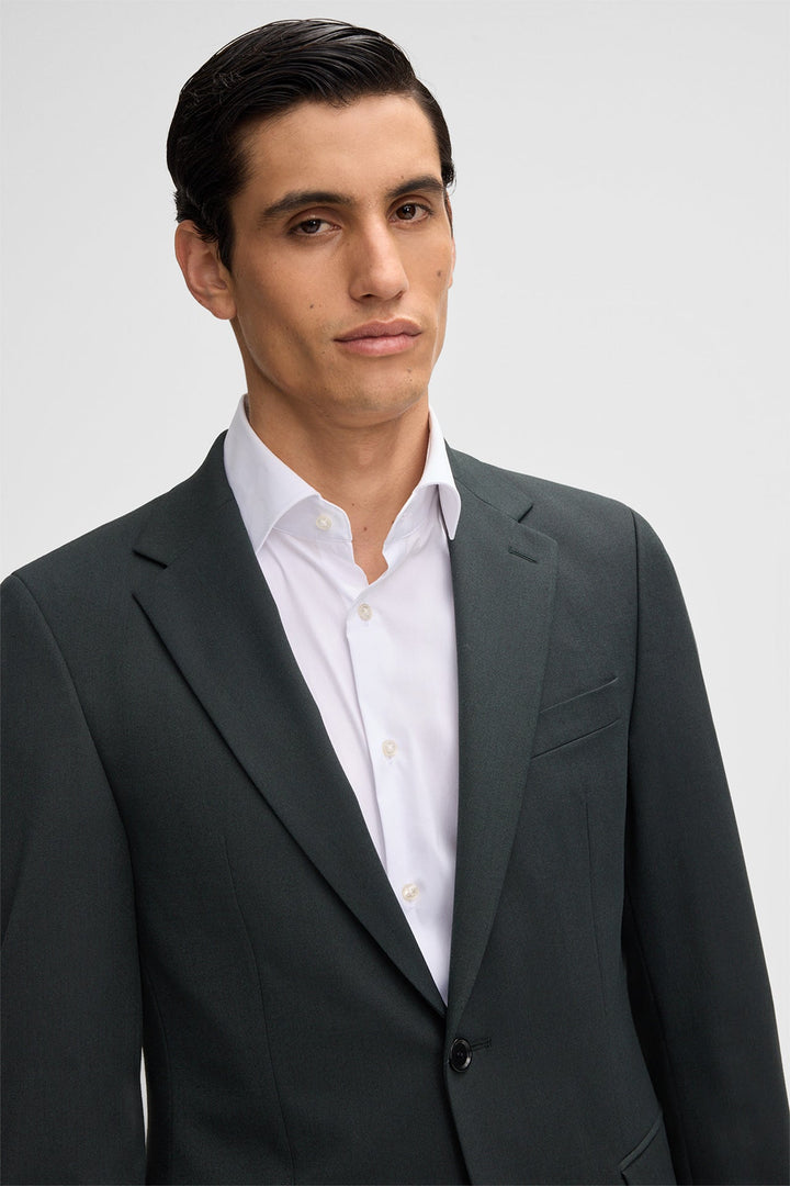 Fashion Men's 3 Pieces Flat Notch Lapel Tuxedos For Party (Blazer+vest+Pants) mens event wear