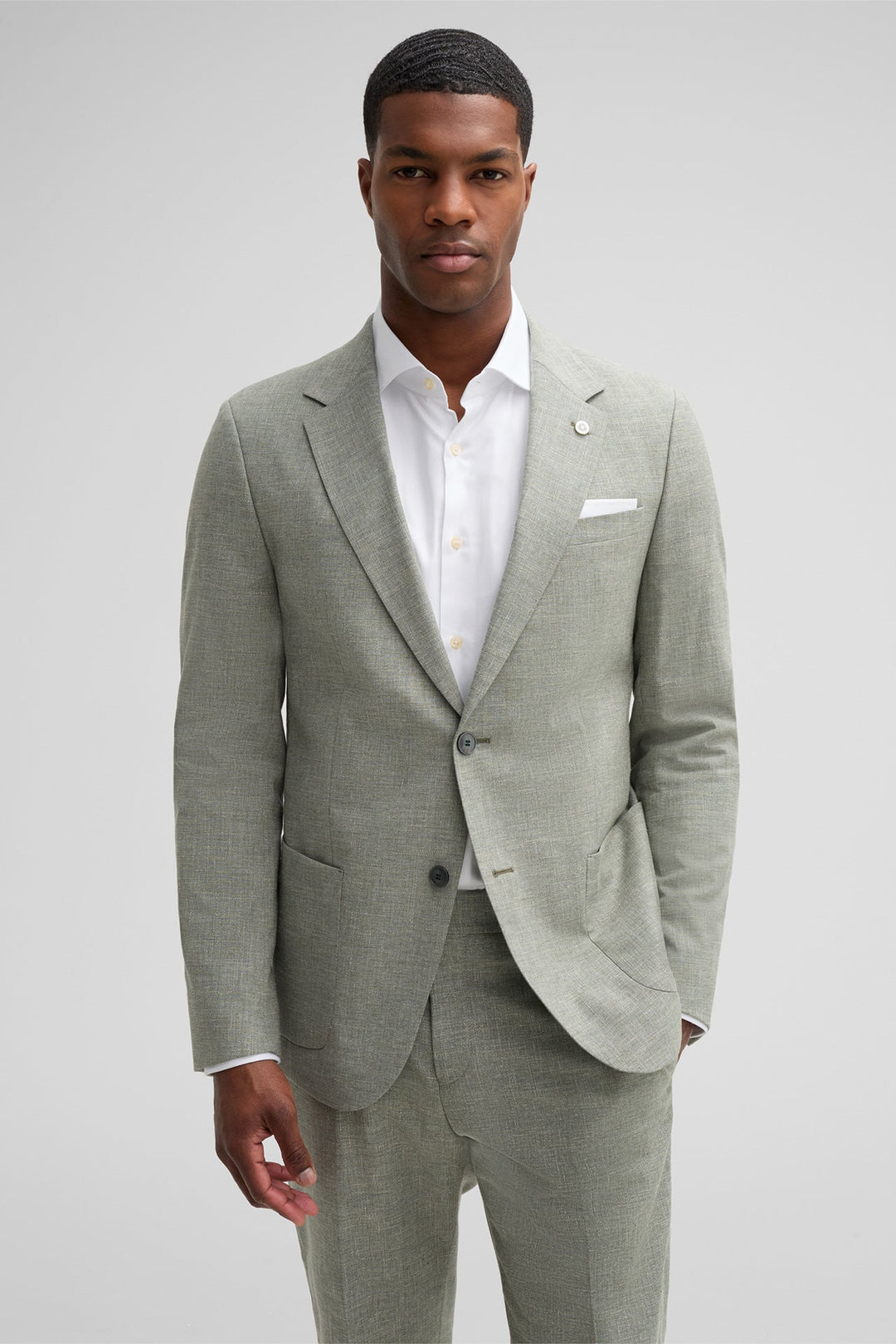 Fashion Men's 3 Pieces Flat Notch Lapel Tuxedos For Party (Blazer+vest+Pants) mens event wear