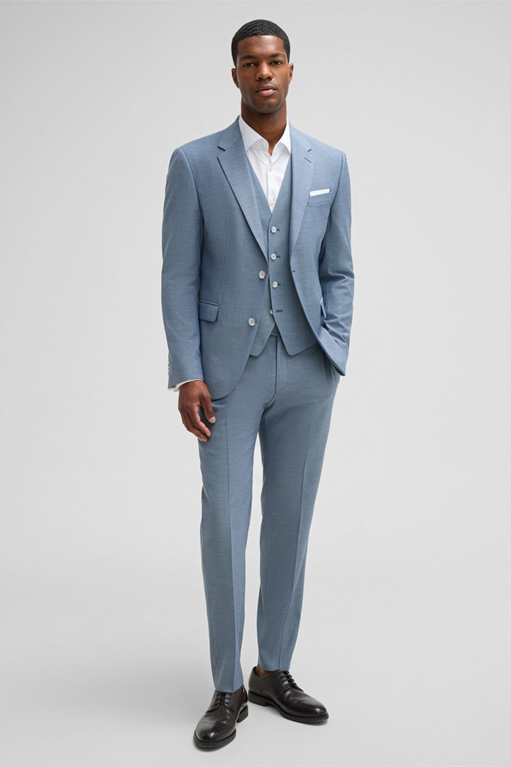 Fashion Men's 3 Pieces Flat Notch Lapel Tuxedos For Party (Blazer+vest+Pants) mens event wear