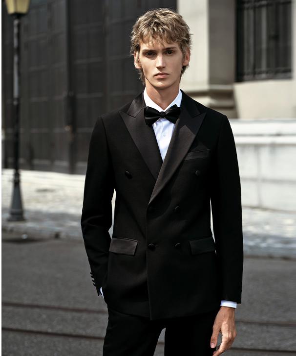 Fashion Men's 3 Pieces Flat Peak Lapel Tuxedos For Party (Blazer+vest+Pants) mens event wear