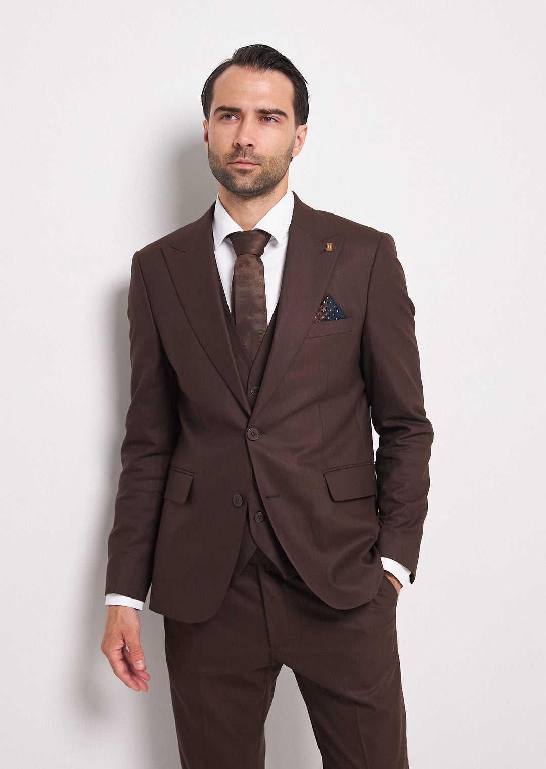 Fashion Men's 3 Pieces Flat Peak Lapel Tuxedos For Party (Blazer+vest+Pants) mens event wear