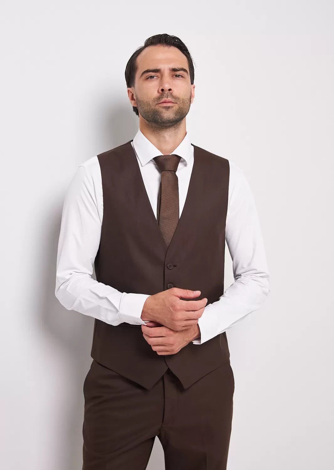 Fashion Men's 3 Pieces Flat Peak Lapel Tuxedos For Party (Blazer+vest+Pants) mens event wear