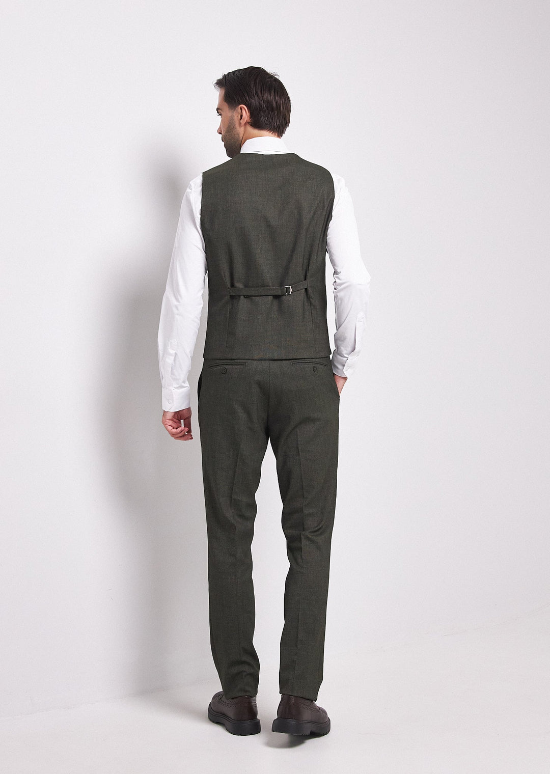 Fashion Men's 3 Pieces Flat Peak Lapel Tuxedos For Party (Blazer+vest+Pants) mens event wear