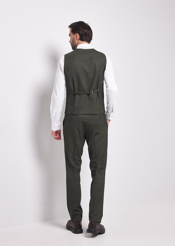 Fashion Men's 3 Pieces Flat Peak Lapel Tuxedos For Party (Blazer+vest+Pants) mens event wear