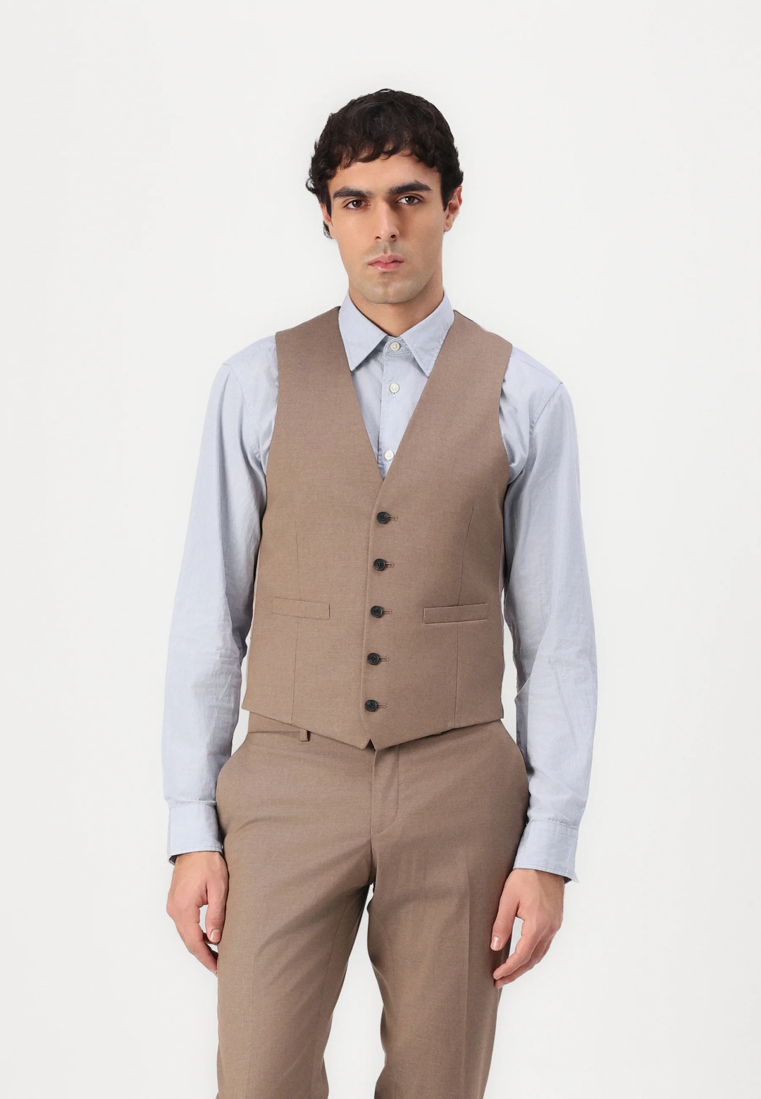 Fashion Men's 3 Pieces Flat Peak Lapel Tuxedos For Party (Blazer+vest+Pants) mens event wear