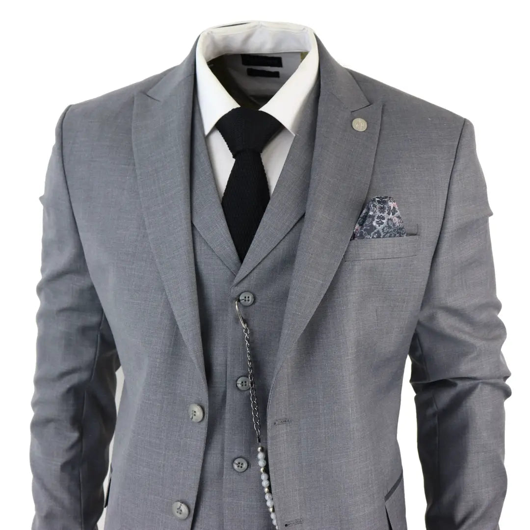 Fashion Men's 3 Pieces Flat Peak Lapel Tuxedos For Party (Blazer+vest+Pants) mens event wear