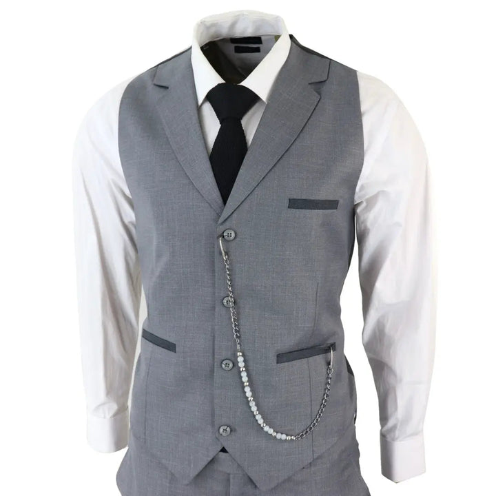 Fashion Men's 3 Pieces Flat Peak Lapel Tuxedos For Party (Blazer+vest+Pants) mens event wear