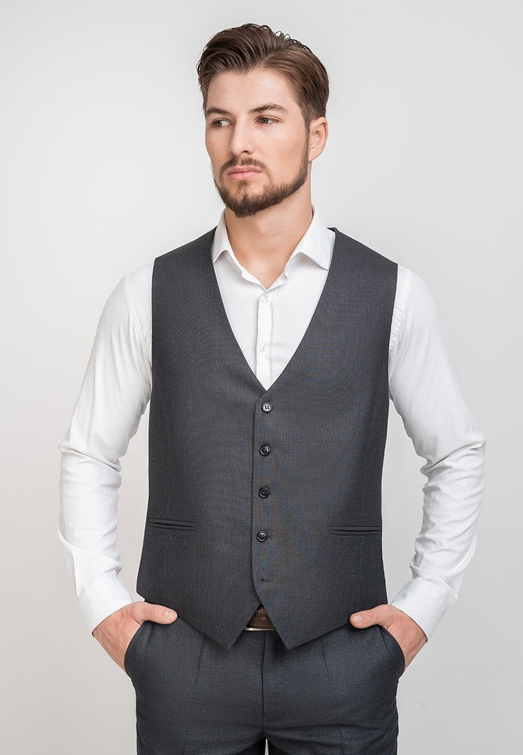 Fashion Men's 3 Pieces Flat Peak Lapel Tuxedos For Party (Blazer+vest+Pants) mens event wear