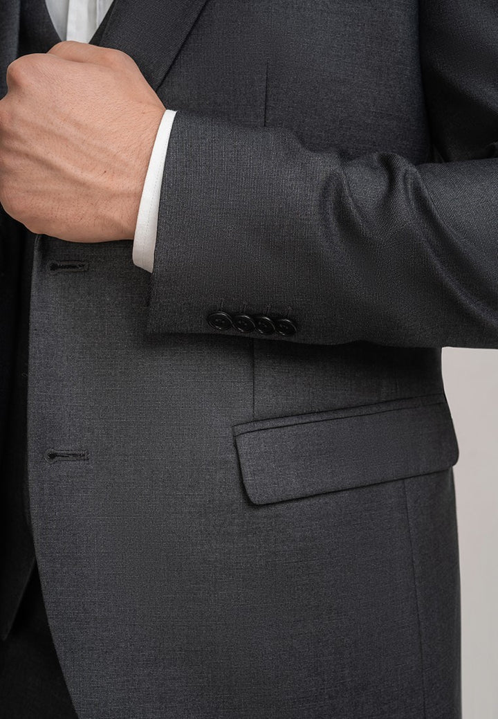 Fashion Men's 3 Pieces Flat Peak Lapel Tuxedos For Party (Blazer+vest+Pants) mens event wear