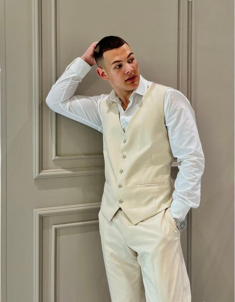 Fashion Men's 3 Pieces Flat Peak Lapel Tuxedos For Party (Blazer+vest+Pants) mens event wear