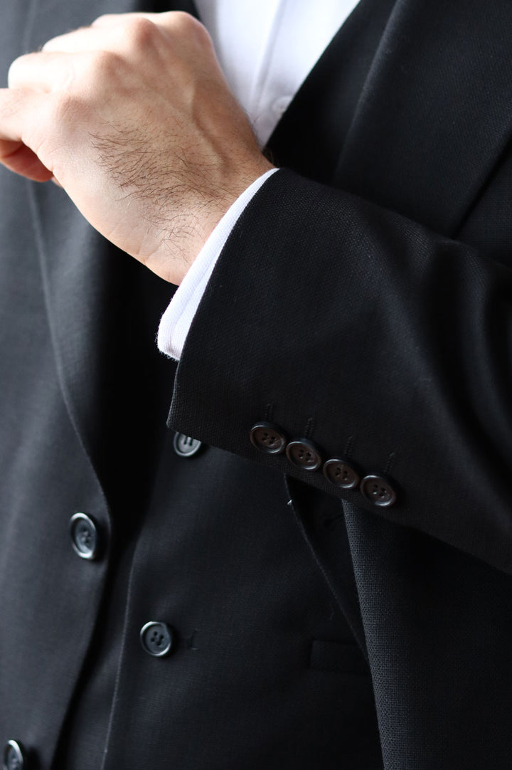 Fashion Men's 3 Pieces Flat Peak Lapel Tuxedos For Party (Blazer+vest+Pants) mens event wear