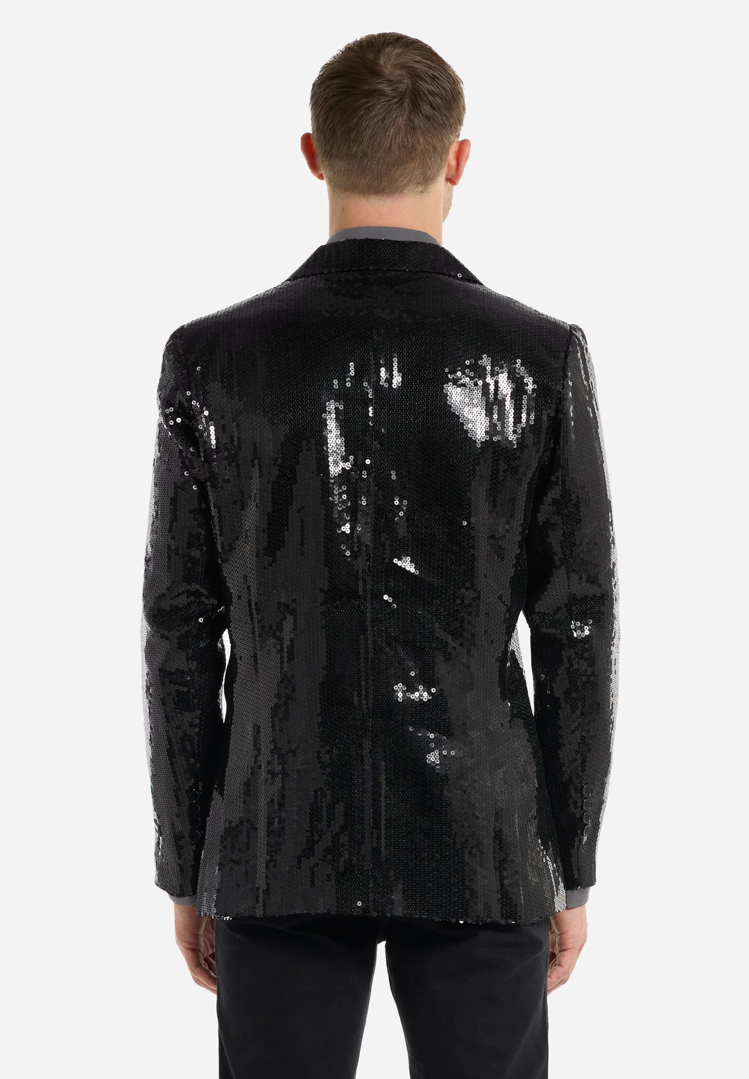 Fashion Men's Gradient Sequined Tuxedo Suit Notch lapel Men's Suit (Blazer + Pants) mens event wear