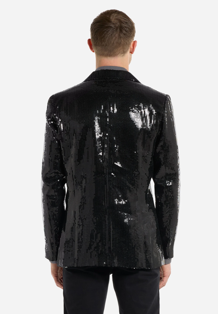 Fashion Men's Gradient Sequined Tuxedo Suit Notch lapel Men's Suit (Blazer + Pants) mens event wear