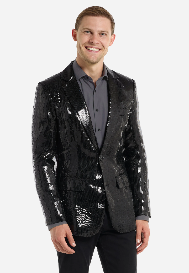 Fashion Men's Gradient Sequined Tuxedo Suit Notch lapel Men's Suit (Blazer + Pants) mens event wear