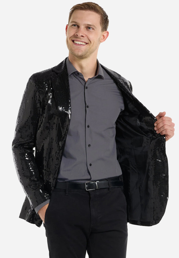 Fashion Men's Gradient Sequined Tuxedo Suit Notch lapel Men's Suit (Blazer + Pants) mens event wear