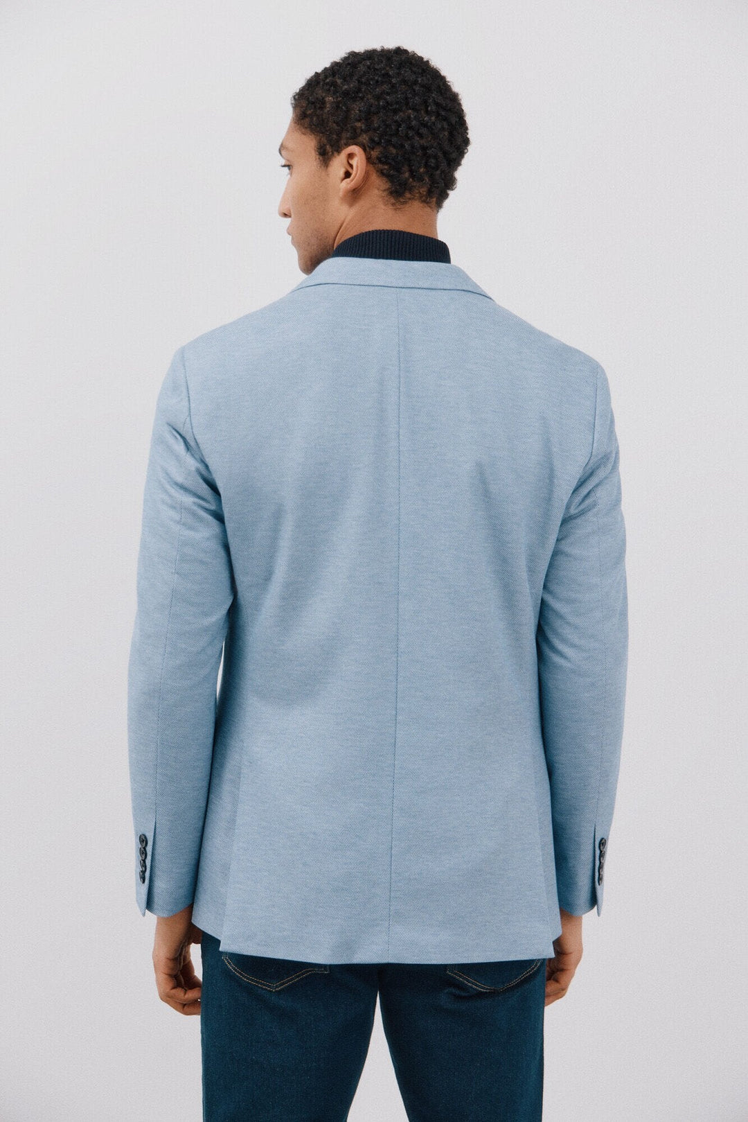 Fashion Men's Slim Fit Notch Lapel Flat Blazer mens event wear