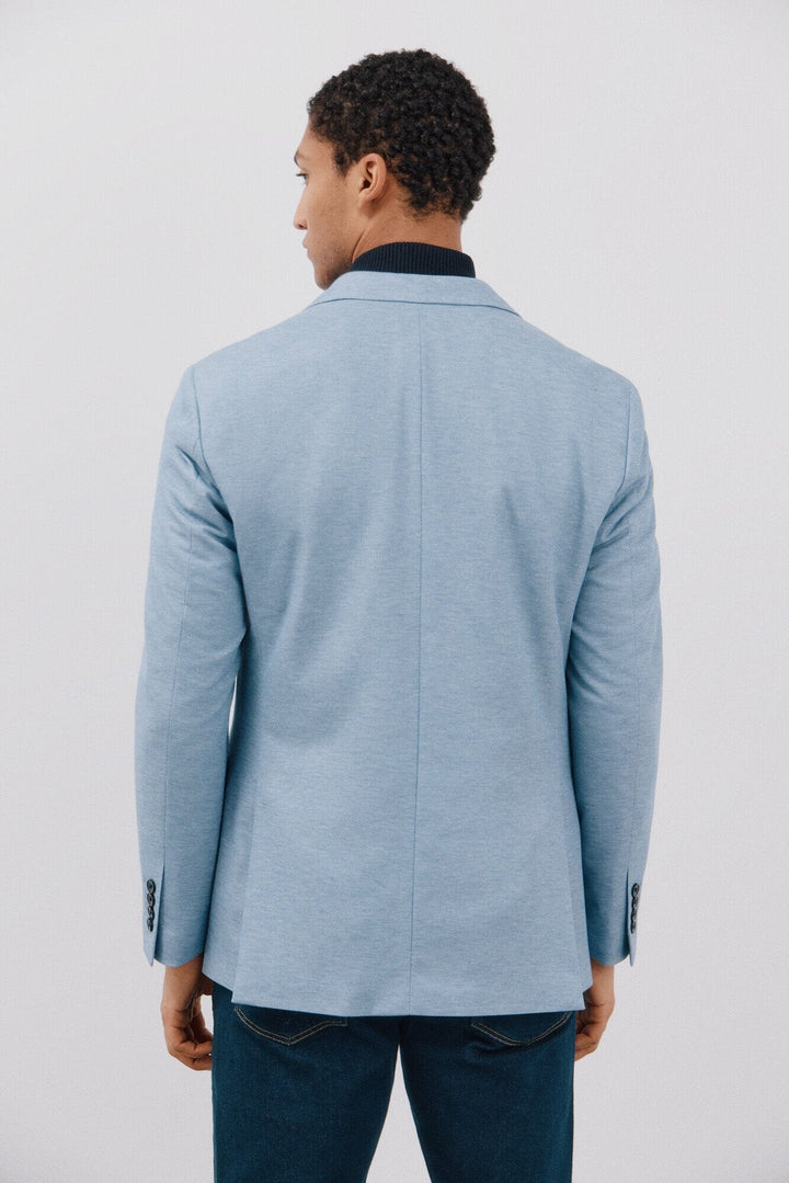 Fashion Men's Slim Fit Notch Lapel Flat Blazer mens event wear