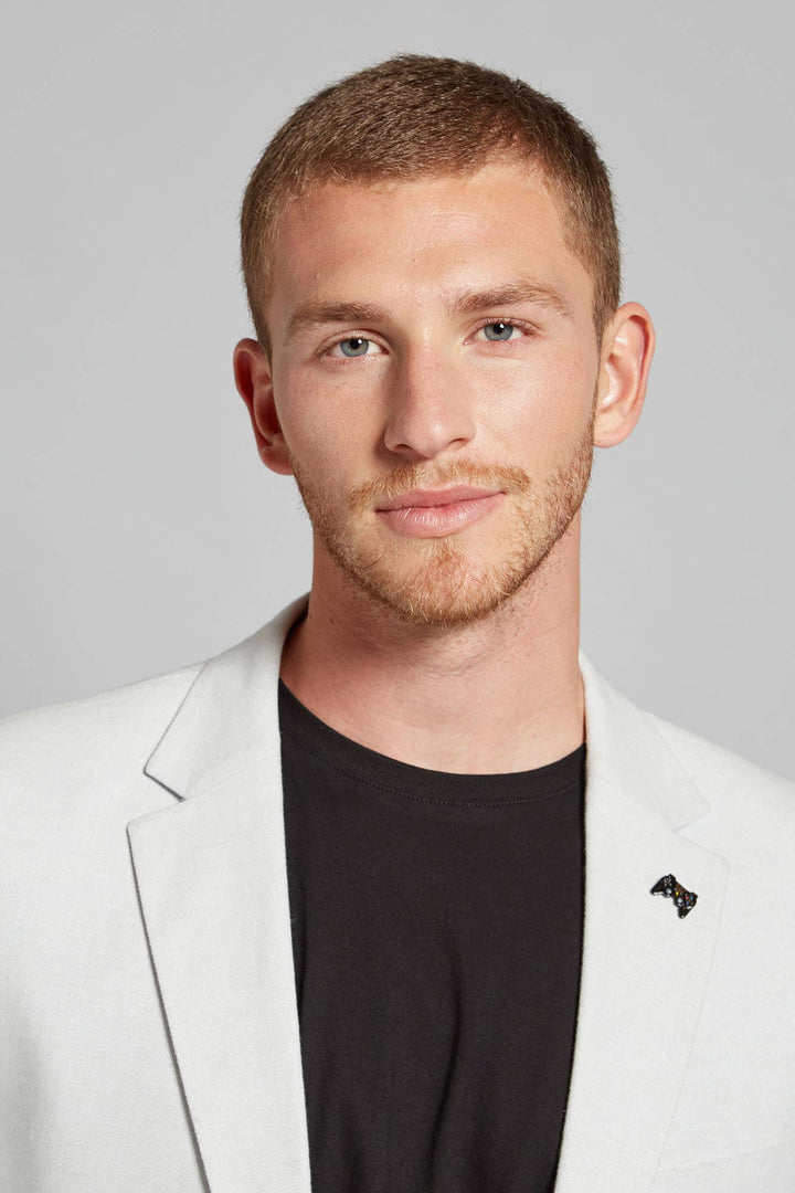 Fashion Men's Slim Fit Notch Lapel Flat Blazer mens event wear