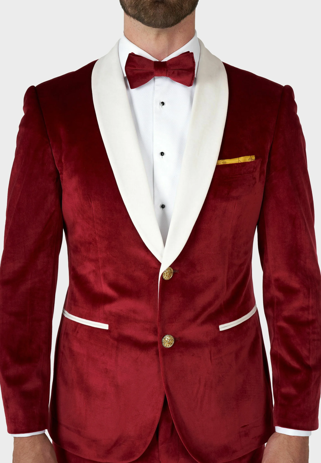 Fashionable Men's 2-piece Suit Velvet Shawl Collar Wedding Suit (Blazer+Pants) mens event wear