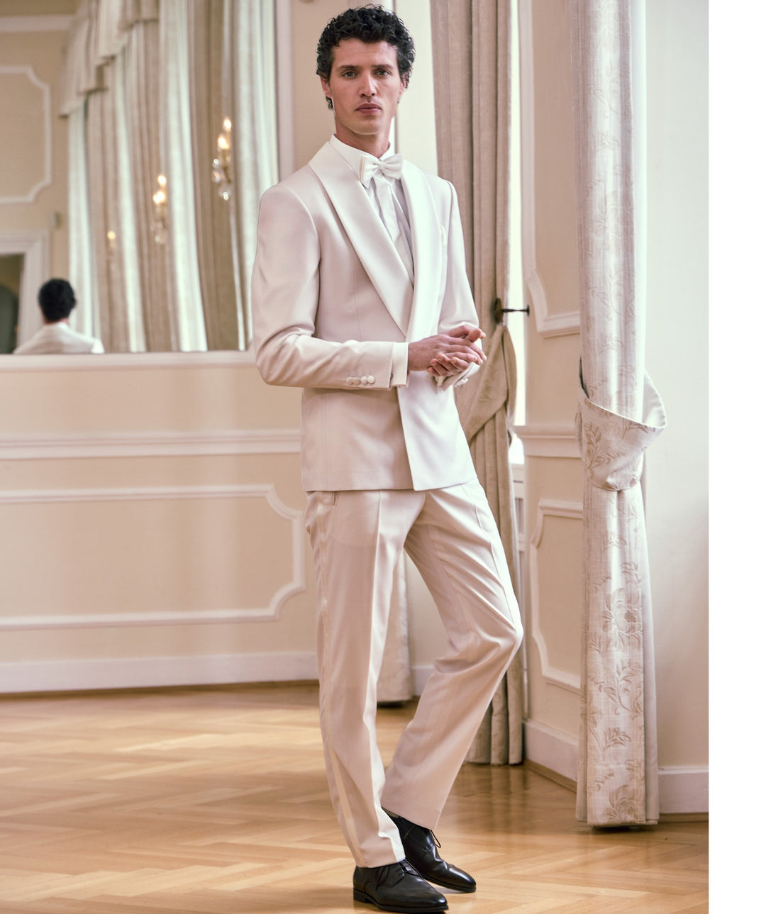 Fashionable Men's 2-piece Suit Velvet Shawl Collar Wedding Suit (Blazer+Pants) mens event wear