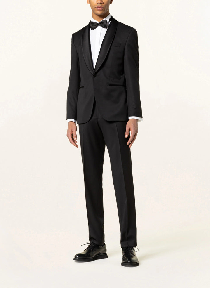 Fashionable Men's 2-piece Suit Velvet Shawl Collar Wedding Suit (Blazer+Pants) mens event wear