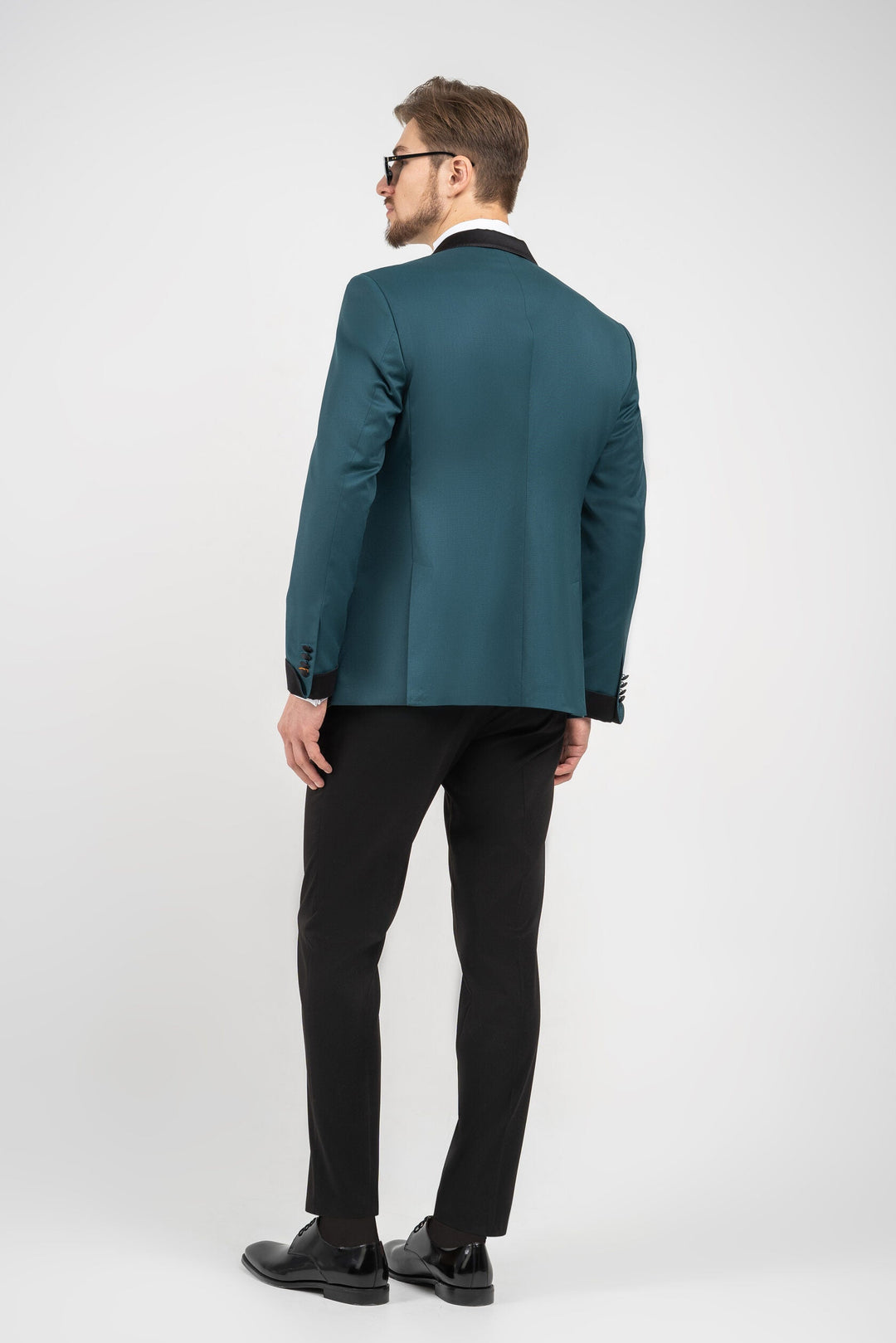 Fashionable Men's 2-piece Suit Velvet Shawl Lapel Wedding Suit (Blazer+Pants) mens event wear