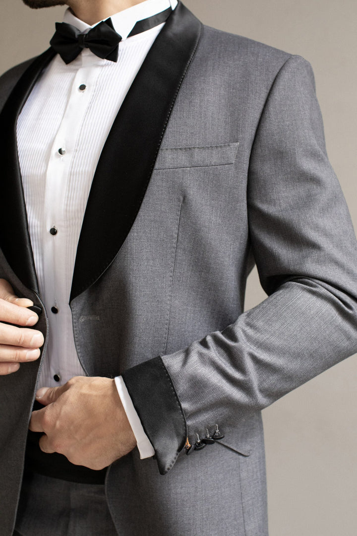 Fashionable Men's 2-piece Suit Velvet Shawl Lapel Wedding Suit (Blazer+Pants) mens event wear