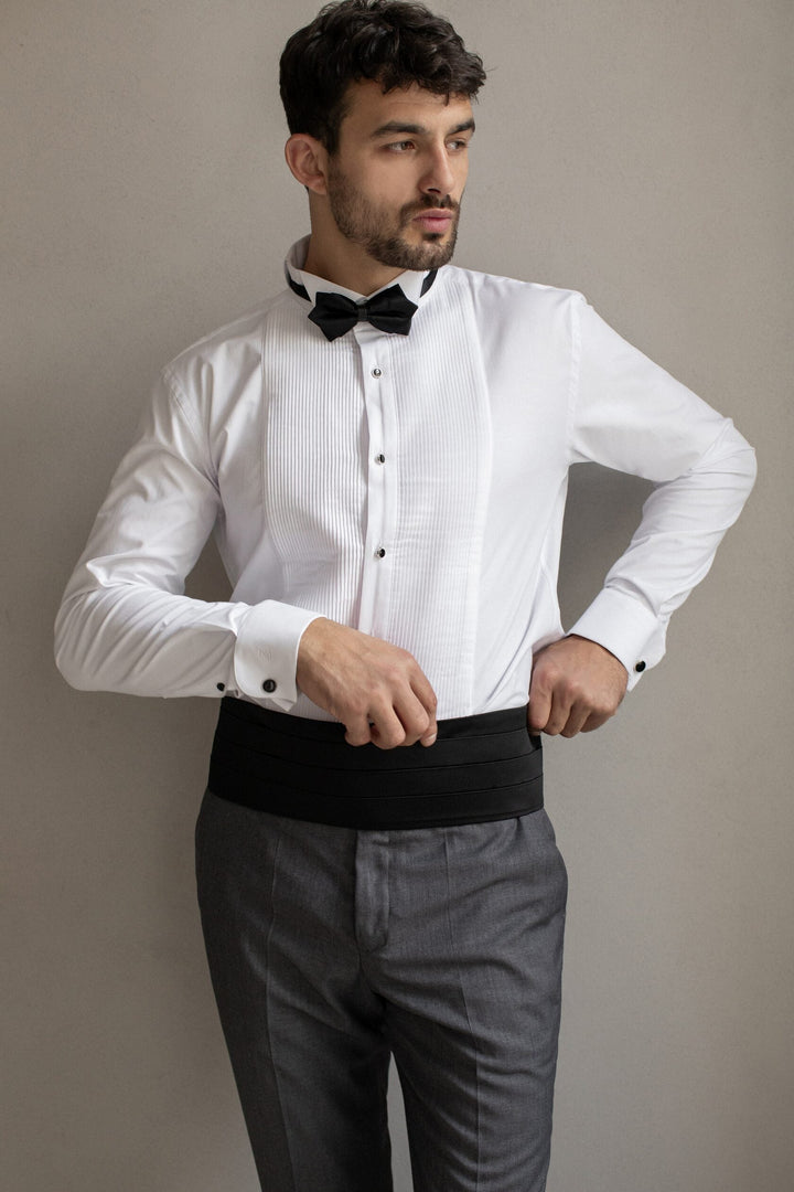 Fashionable Men's 2-piece Suit Velvet Shawl Lapel Wedding Suit (Blazer+Pants) mens event wear