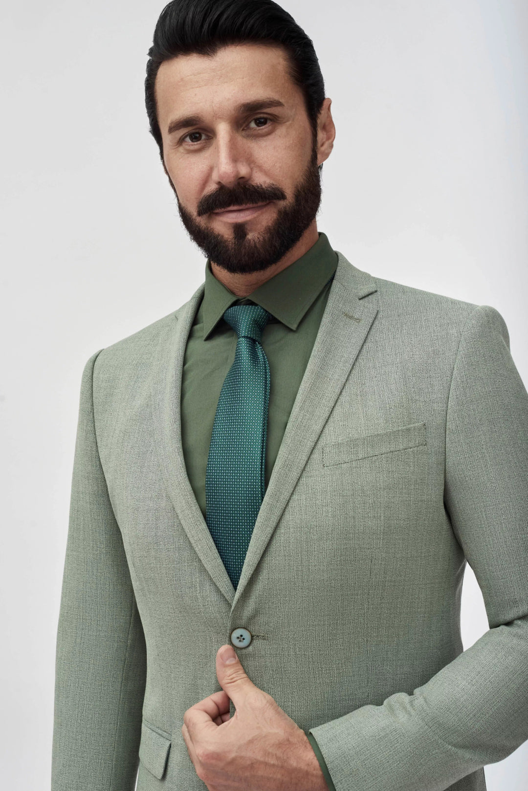 Forma 2 Piece Men's Suit Flat Notched Wedding Lapel (Blazer + Pants) mens event wear