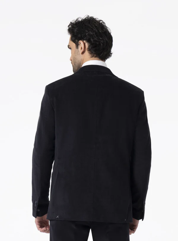 Formal 2 Pieces Mens Suit Corduroy Notch Lapel Tuxedos For Wedding (Blazer+Pants) mens event wear