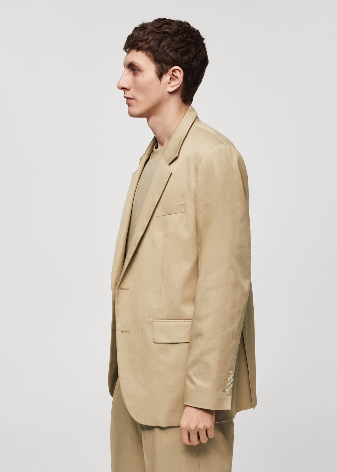 Formal 2 Pieces Mens Suit Flat Notch Lapel Tuxedos For Wedding (Blazer+Pants) mens event wear