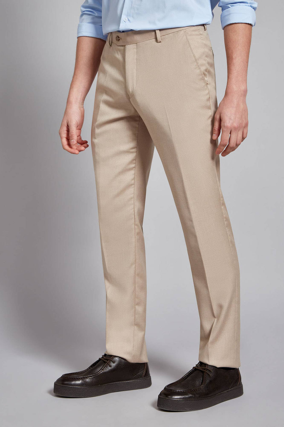 Formal 2 Pieces Mens Suit Flat Notch Lapel Tuxedos For Wedding (Blazer+Pants) mens event wear