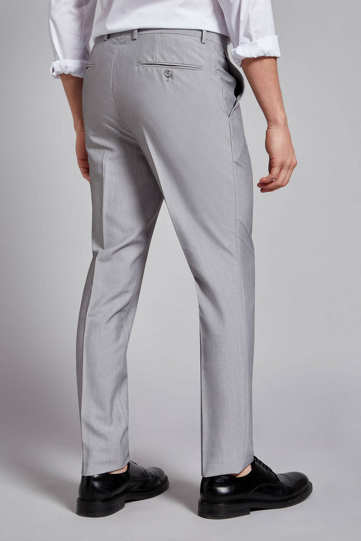 Formal 2 Pieces Mens Suit Flat Notch Lapel Tuxedos For Wedding (Blazer+Pants) mens event wear