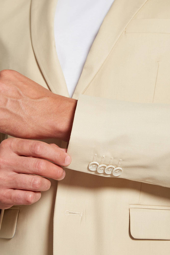 Formal 2 Pieces Mens Suit Flat Notch Lapel Tuxedos For Wedding (Blazer+Pants) mens event wear