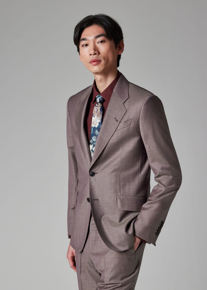 Formal 2 Pieces Mens Suit Flat Notch Lapel Tuxedos For Wedding (Blazer+Pants) mens event wear