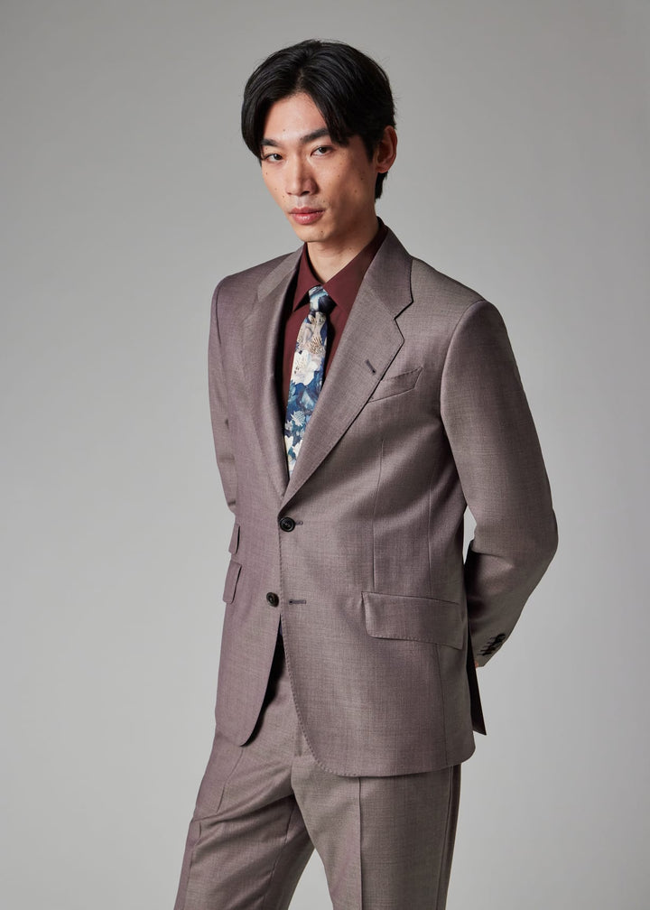 Formal 2 Pieces Mens Suit Flat Notch Lapel Tuxedos For Wedding (Blazer+Pants) mens event wear