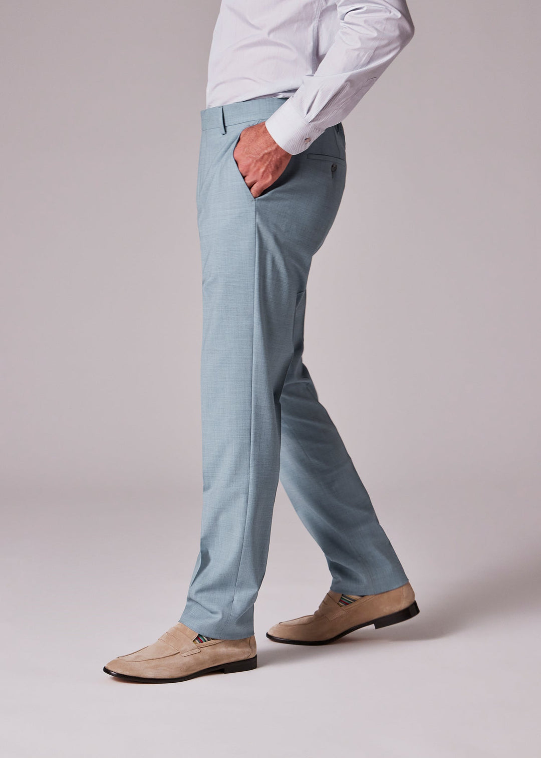 Formal 2 Pieces Mens Suit Flat Notch Lapel Tuxedos For Wedding (Blazer+Pants) mens event wear