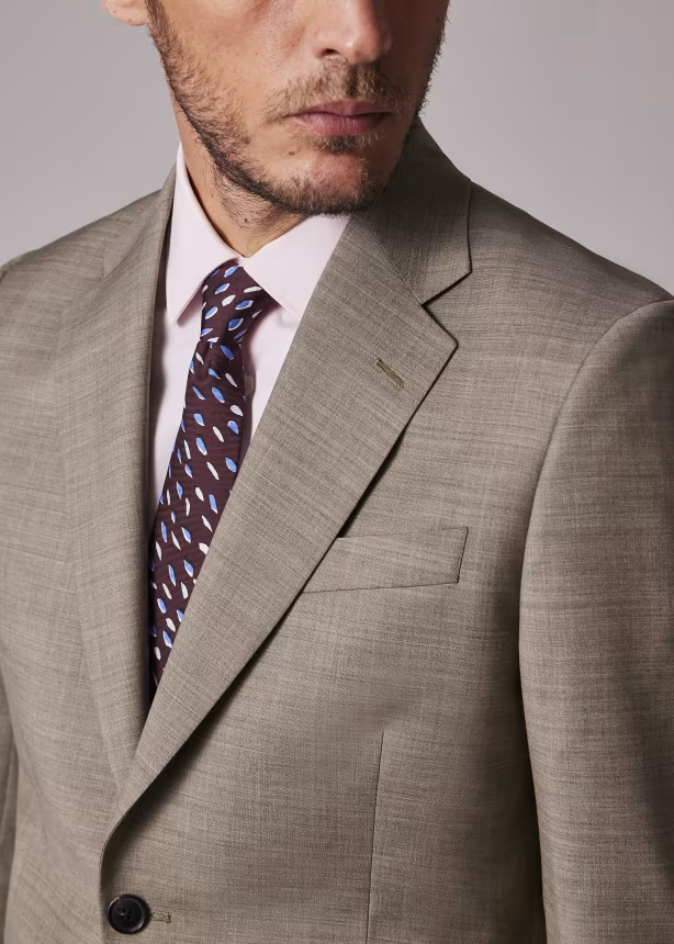 Formal 2 Pieces Mens Suit Flat Notch Lapel Tuxedos For Wedding (Blazer+Pants) mens event wear