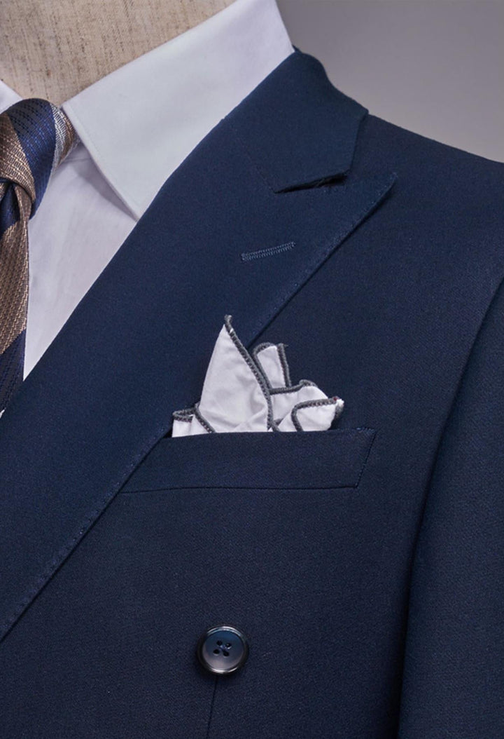 Formal 2 Pieces Mens Suit Flat Peak Lapel Tuxedos For Wedding (Blazer+Pants) mens event wear