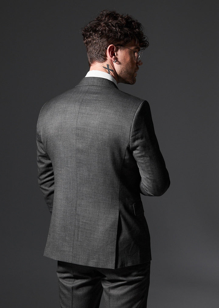 Formal 2 Pieces Mens Suit Flat Peak Lapel Tuxedos For Wedding (Blazer+Pants) mens event wear