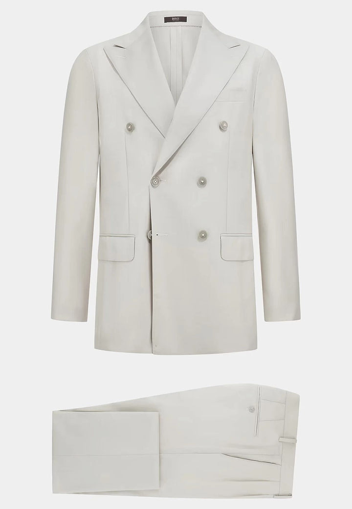 Formal 2 Pieces Mens Suit Flat Peak Lapel Tuxedos For Wedding (Blazer+Pants) mens event wear