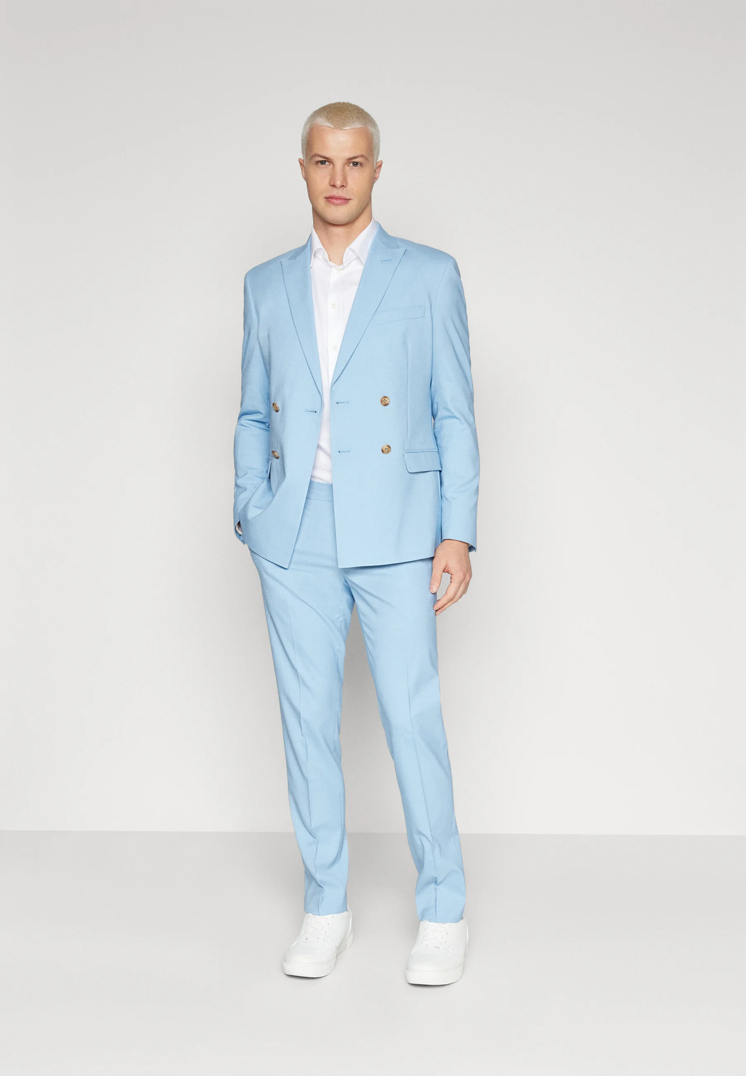 Formal 2 Pieces Mens Suit Flat Peak Lapel Tuxedos For Wedding (Blazer+Pants) mens event wear