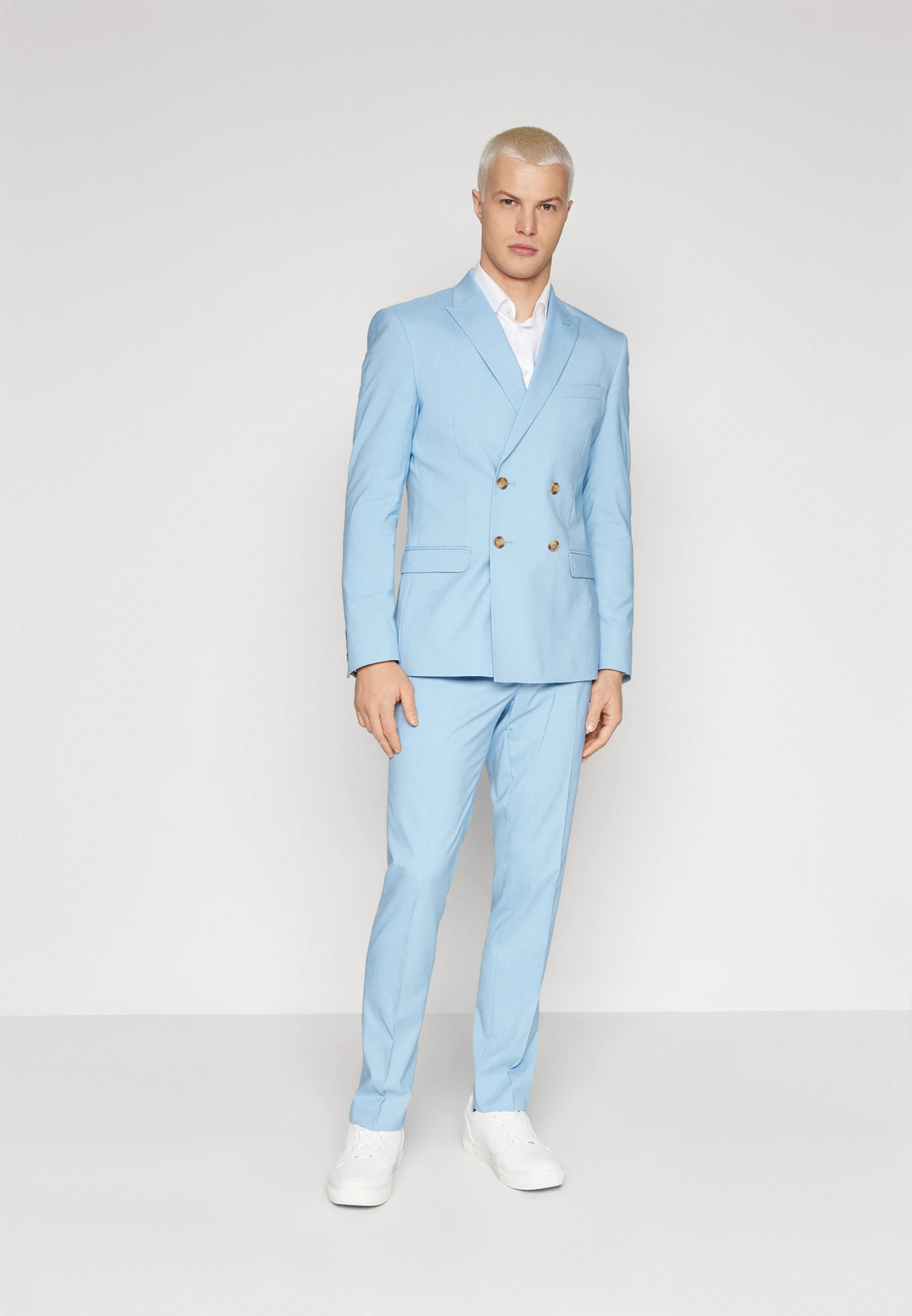 Formal 2 Pieces Mens Suit Flat Peak Lapel Tuxedos For Wedding (Blazer+Pants) mens event wear