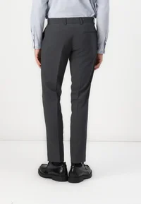 Formal 2 Pieces Mens Suit Flat Peak Lapel Tuxedos For Wedding (Blazer+Pants) mens event wear