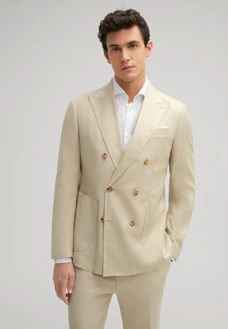 Formal 2 Pieces Mens Suit Flat Peak Lapel Tuxedos For Wedding (Blazer+Pants) mens event wear