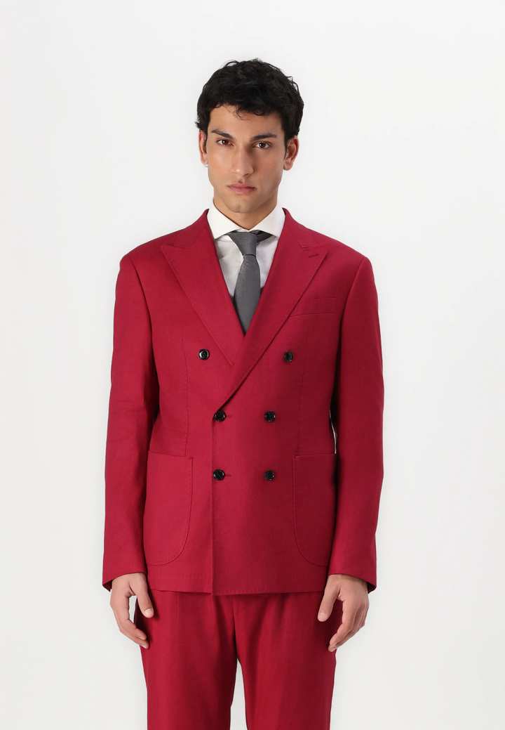 Formal 2 Pieces Mens Suit Flat Peak Lapel Tuxedos For Wedding (Blazer+Pants) mens event wear