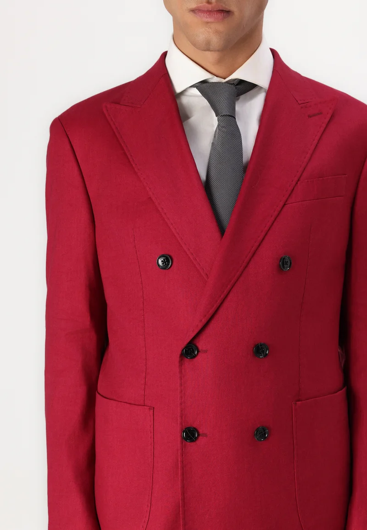 Formal 2 Pieces Mens Suit Flat Peak Lapel Tuxedos For Wedding (Blazer+Pants) mens event wear