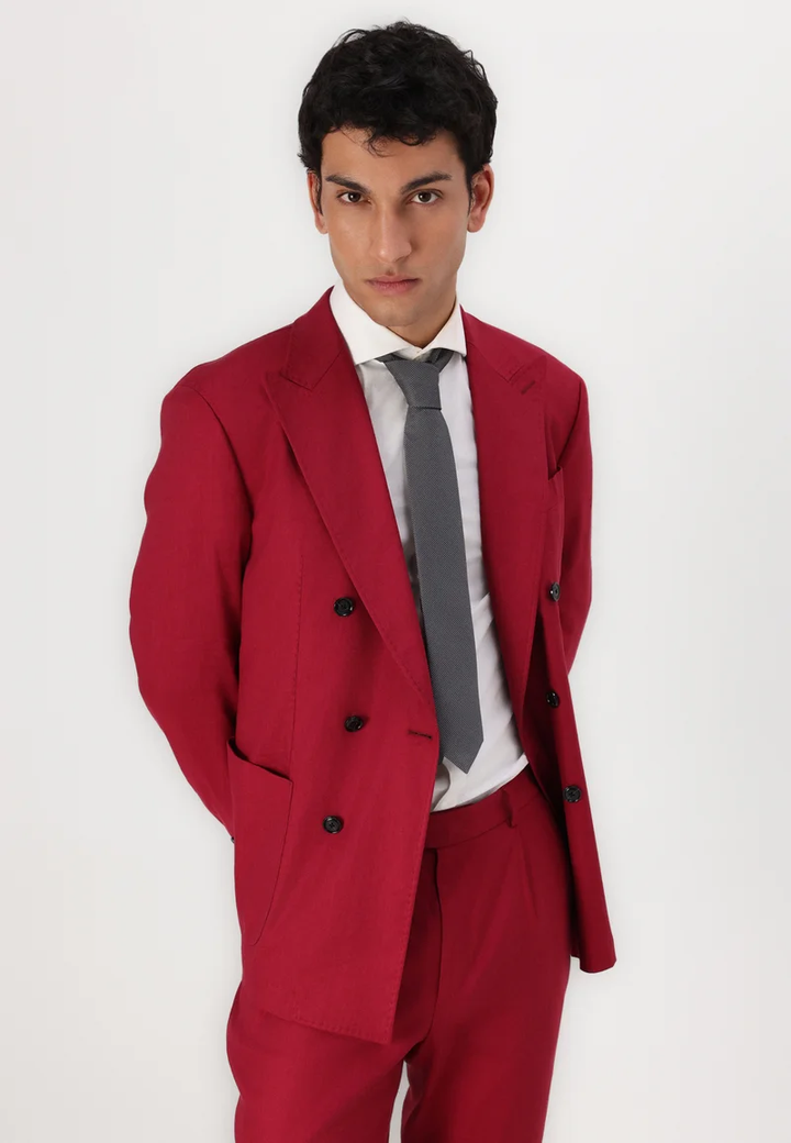 Formal 2 Pieces Mens Suit Flat Peak Lapel Tuxedos For Wedding (Blazer+Pants) mens event wear